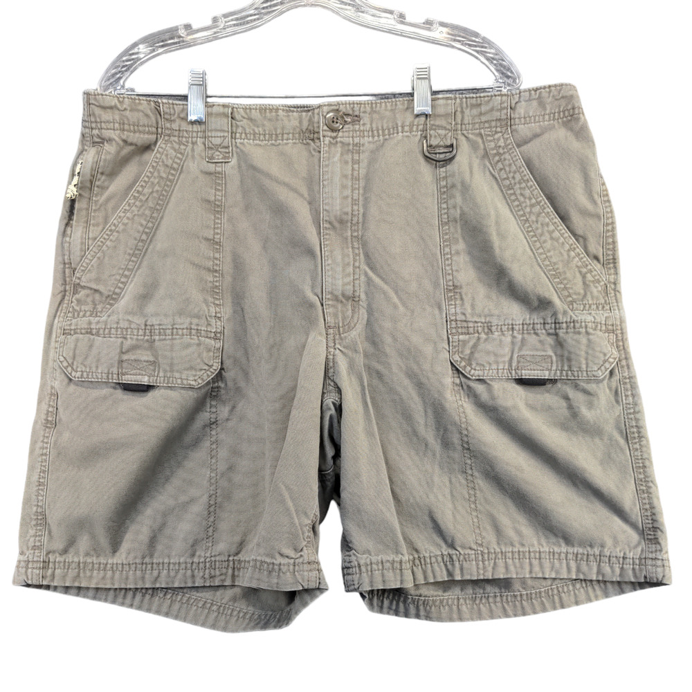 Wrangler Men's Cargo Shorts Brown Size 40 100% Cotton Pockets